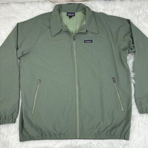 Patagonia Men's Hemlock Green Athleisure Full Zip Baggies Bomber Jacket XL/C51